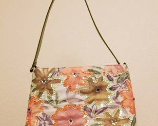 Multicolored Floral Design Purse