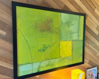 Contemporary Painting - Hues of Green