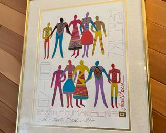 1980s The Art Of Human Being Print by Laurel Burch