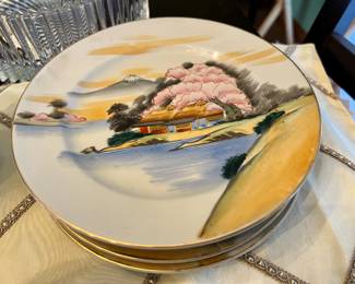Hand Painted China Dinnerware Set - Made in Japan