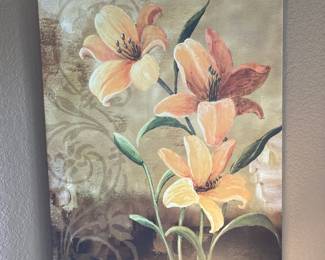 Canvas Print of Lillies