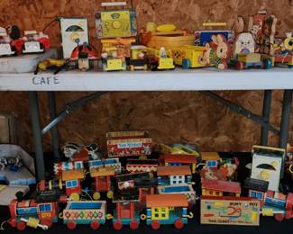 Tons of Fisher Price pull toys