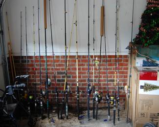 Ocean Fishing pole, most have reels attached