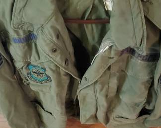 Lots of Air Force uniforms