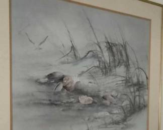 Framed print - shoreline landscape