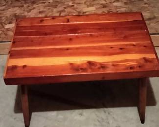 Cedar stool