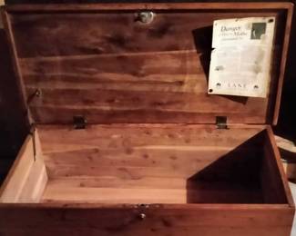 Cedar chest interior