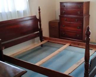Mahogany bed frame