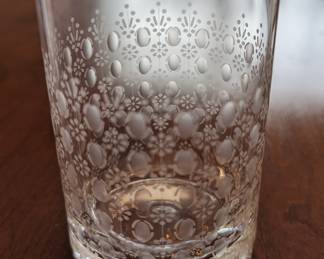 Rosenthal “Romance” etched old fashioned glass