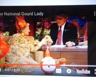 Check out the National Gourd Lady on YouTube.  Some of her creations will be at the sale.