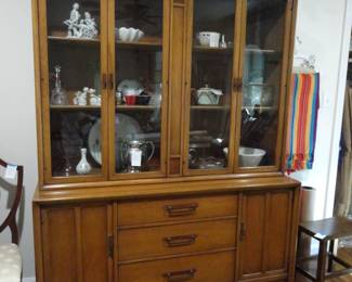 MCM Meridian Line Cabinet in perfect condition/Table and 4 chairs in the basement to match