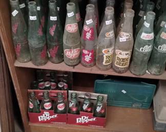 More vintage dr.pepper bottles