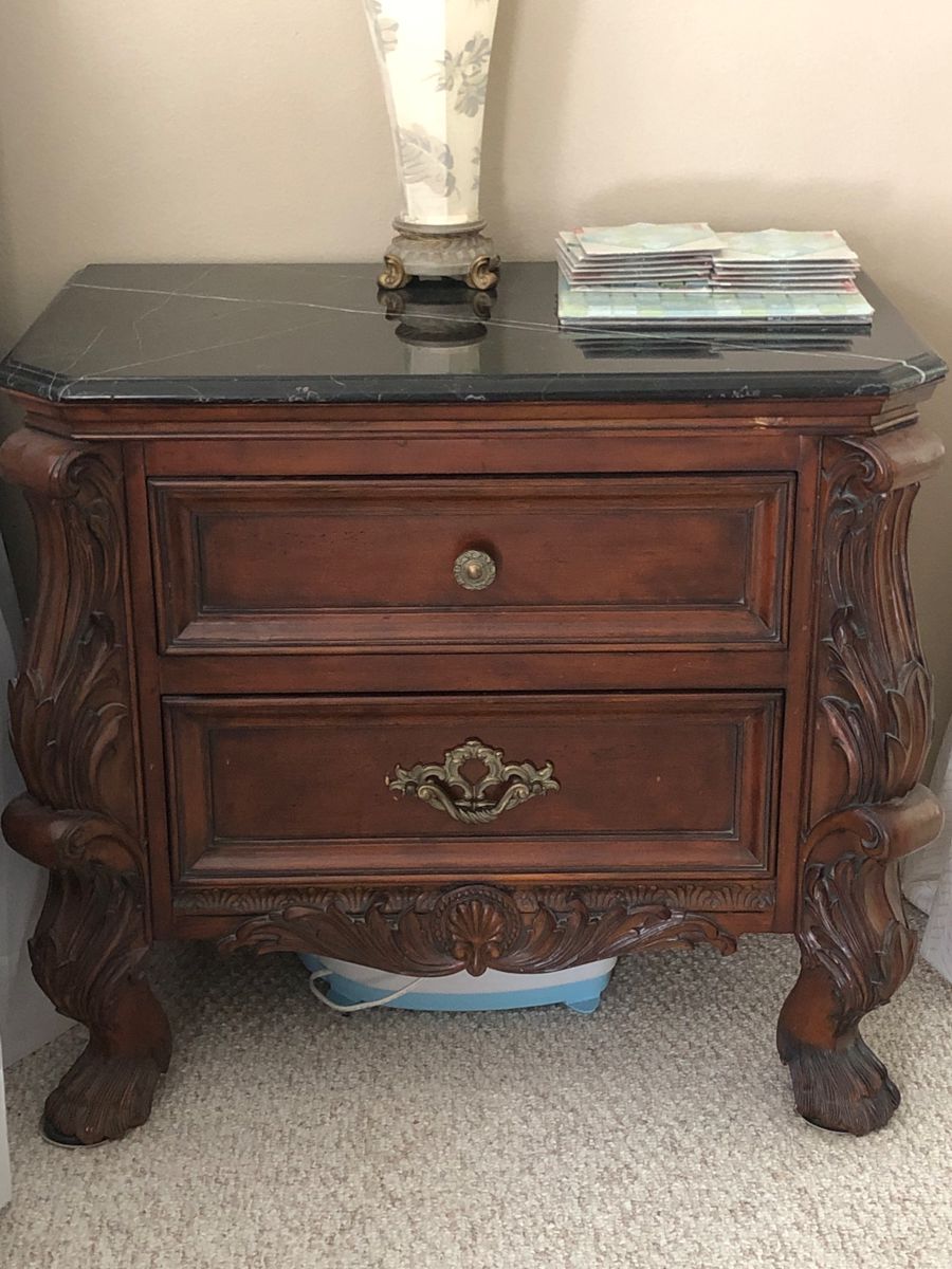 1 of 2 matching nightstands for master bedroom set