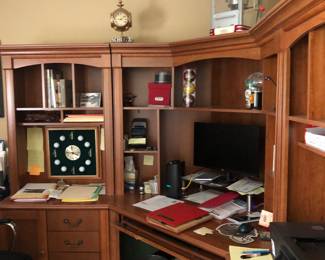 Four section office desk, or pieces priced seperately