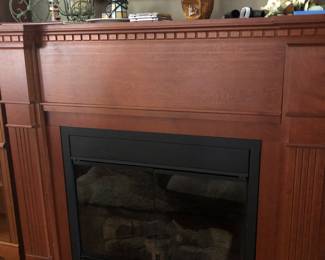 Large electric fireplace, one of 2 in the home