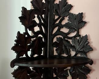 Hanging corner wall shelf