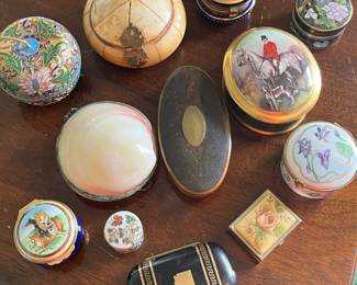 Vintage and antique pill boxes