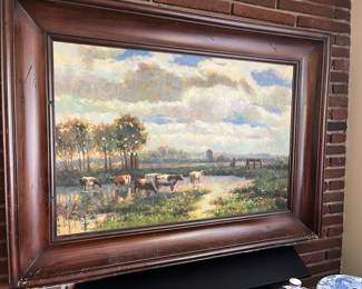 Large Oil Board Painting