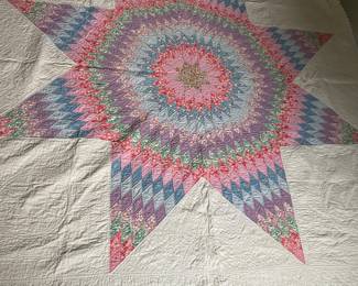 Full sized handmade quilt. 