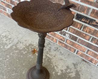 Vintage bird bath. 