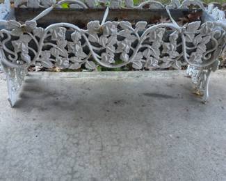 Heavy iron planters (two this size). 