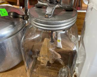 Vintage butter churn. 