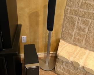 Includes pedestal speakers and subwoofer
