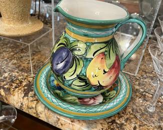Pitcher & dish