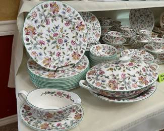 Delightful set of Minton "Haddon Hall" bone china.