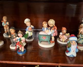 And it's filled with a delightful collection of Goebels figures from Germany!