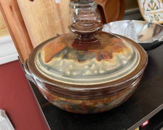 Another wonderful, handcrafted pottery bowl w/ lid