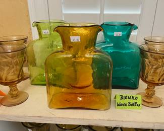 Blenko water bottles