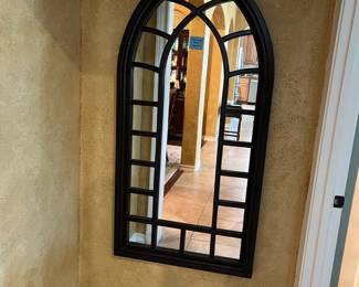 Cathedral-arch wall mirror