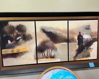 Unique 3-scene framed print