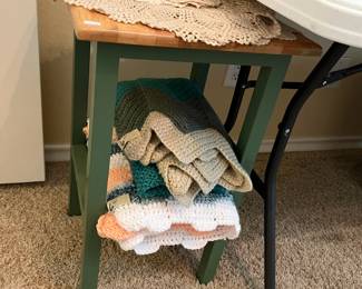 Side table matches the chest