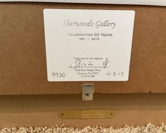 These are from Sherwood's Gallery in Houston.