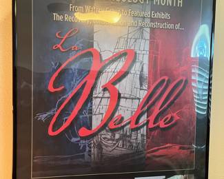 Framed poster for the LaBelle ship