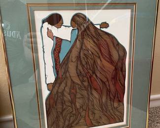 Framed print "La Mirada" by Amado Maurillo Pena, Jr.
