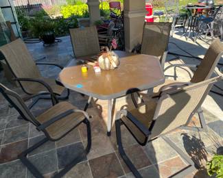 To the back patio! Spring base patio chairs