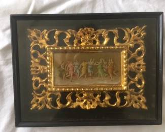 Elaborate framed antique print