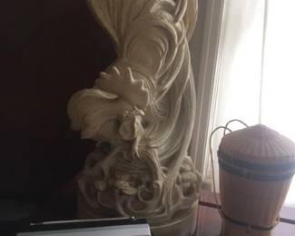 Rooster lamp by Barbra Baldwin