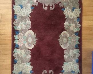 Small Chinese rug (2 available)  4'X 2'5"