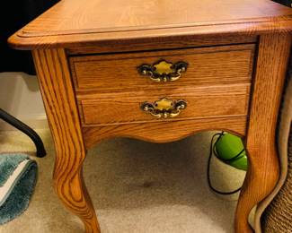 Vintage Oak End Table