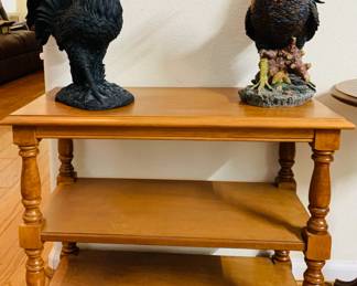 Three Tiered Vintage Lamp Table