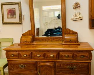 Coordinating Long Dresser w/ removable mirror