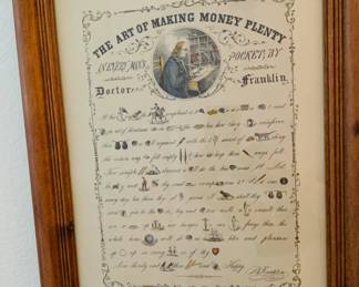 The Art of Making Money Plenty Art - Benjamin Franklin