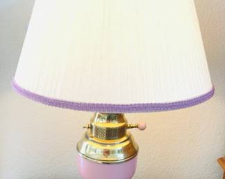 Pink table lamp