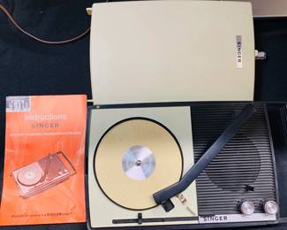 Vintage Singer Turntable