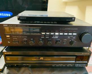 Yamaha Receiver R-5/ Sony 5 CD Player / Sony DVD Player