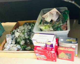 Holiday lights / Greenery